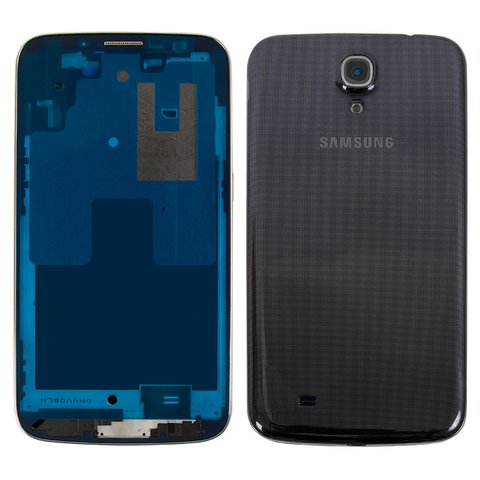 Корпус для Samsung I9200 Galaxy Mega 6.3, I9205 Galaxy Mega 6.3, чорний