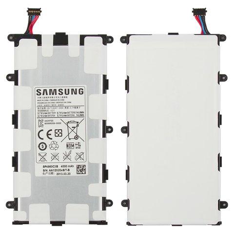 Акумулятор SP4960C3B для Samsung P3100 Galaxy Tab2 , Li ion, 3,7 В, 4000 мАг, Original PRC , #GH43 03615A