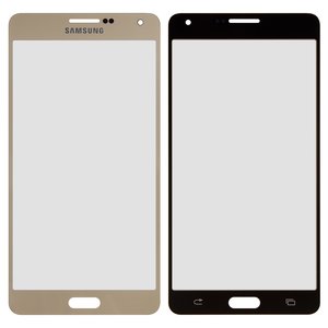 Стекло корпуса для Samsung A700F Galaxy A7, A700H Galaxy A7, золотистое