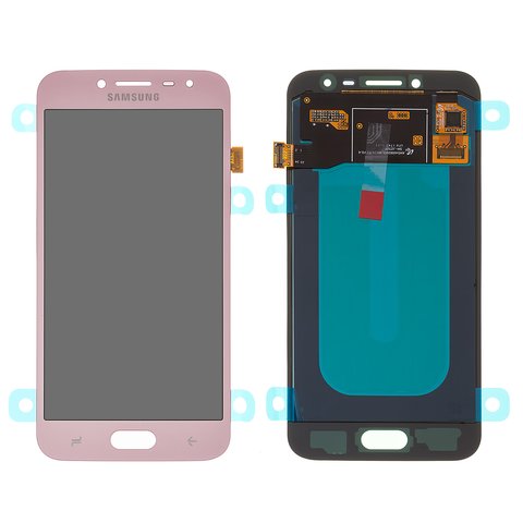 Дисплей для Samsung J250 Galaxy J2 2018 , J250 Galaxy J2 Pro 2018 , розовый, без рамки, Оригинал переклеено стекло 