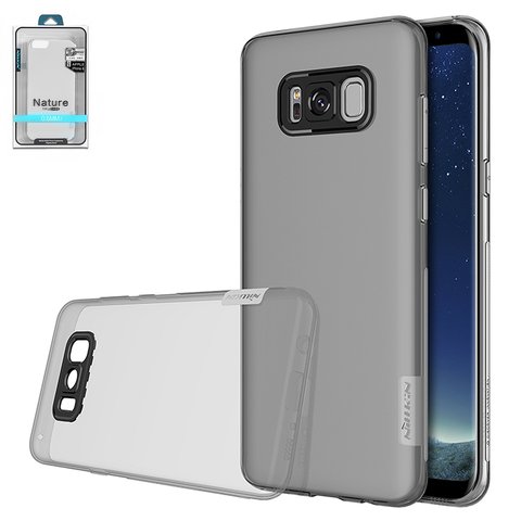 Чохол Nillkin Nature TPU Case для Samsung G950 Galaxy S8, сірий, прозорий, Ultra Slim, силікон, пластик, #6902048138445