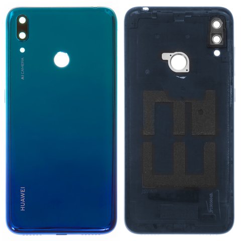 Задня панель корпуса для Huawei Y7 2019 , синя, aurora blue