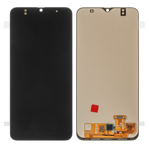 Дисплей для Samsung A305 Galaxy A30, черный, без рамки, High Copy, с широким ободком, OLED 