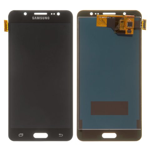 Дисплей для Samsung J510 Galaxy J5 2016 , чорний, з регулюванням яскравості, без рамки, Сopy, TFT 