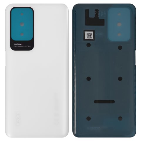 Задняя панель корпуса для Xiaomi Redmi 10, Redmi 10 2022 , белая, 21061119AG, 21061119DG, pebble white