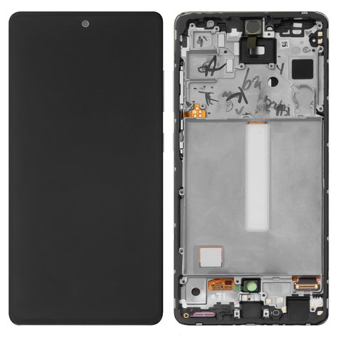 Дисплей для Samsung A528 Galaxy A52s 5G, мятный, с рамкой, Original, сервисная упаковка, #GH82 26861E GH82 26863E
