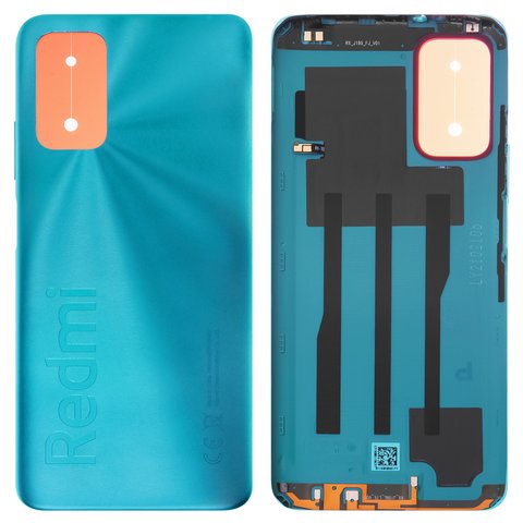 Задняя панель корпуса для Xiaomi Redmi 9T, зеленая, с NFC антеной, Original, ocean Green, J19S, M2010J19SG, M2010J19SY