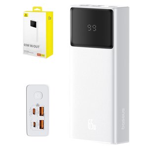 Power bank Baseus Star Lord Digital, 20000 мАг, 65 Вт, білий, Power Delivery PD , #P10022906213 00
