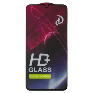 Защитное стекло All Spares для Samsung A245 Galaxy A24, M346 Galaxy M34, совместимо с чехлом, Full Glue, черный, cлой клея нанесен по всей поверхности