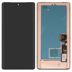 Дисплей для Google Pixel 7 Pro, чорний, без рамки, High Copy, OLED 