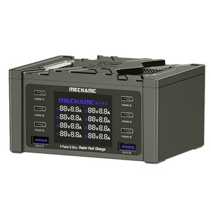 Сетевое зарядное устройство Mechanic V Power 8 Ultra, 160 Вт, Quick Charge, Power Delivery PD , с беспроводной зарядкой, 8 портов