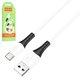 USB кабель Hoco X82, USB тип-C, USB тип-A, 100 см, 3 A, белый, силиконовый, #6931474768582
