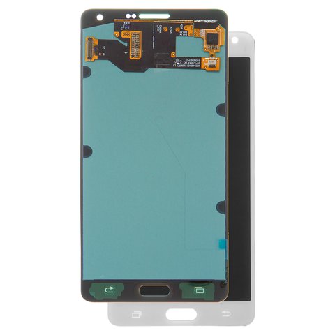 Дисплей для Samsung A700 Galaxy A7, белый, без рамки, High Copy, OLED 