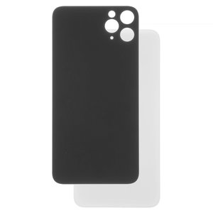 Panel trasero de carcasa puede usarse con iPhone 11 Pro Max, plateada, blanco, es necesario desmontar la cámara, small hole, matte silver