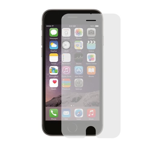 Vidrio de protección templado puede usarse con Apple iPhone 6, iPhone 6S, 0,26 mm 9H, sin embalaje, sin pañuelos 