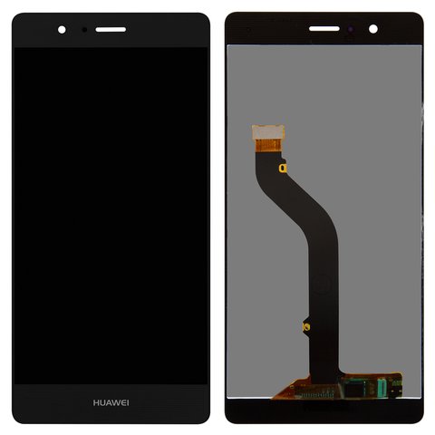 LCD compatible with Huawei G9 Lite, P9 Lite, black, Logo Huawei, without frame, Original PRC , VNS L21 VNS L31 