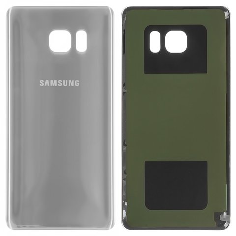 Housing Back Cover compatible with Samsung N930F Galaxy Note 7, silver 