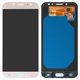 LCD compatible with Samsung J730 Galaxy J7 (2017), (golden, without frame, High Copy, (OLED))