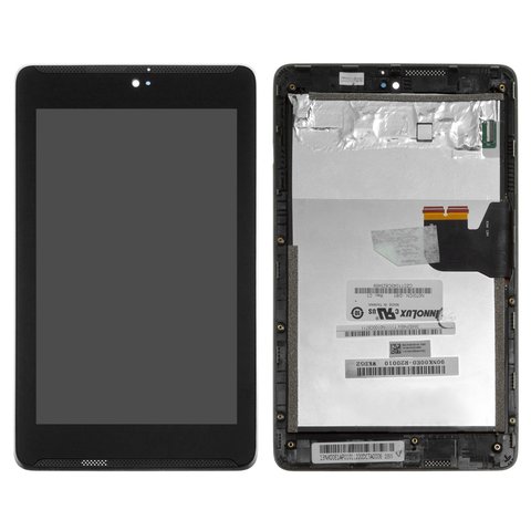 Pantalla LCD puede usarse con Asus FonePad 7 ME373CG 1Y003A , FonePad HD7 ME372, FonePad HD7 ME372CG K00E, negro, con marco
