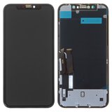 LCD compatible with iPhone XR, (black, with frame, Original (PRC), NEW, Toshiba/Sharp version)