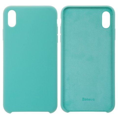 Case Baseus compatible with iPhone XS Max, blue, Silk Touch, plastic  #WIAPIPH65 ASL03
