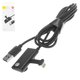 USB Cable Baseus Suction Cup Mobile Games, (USB type-A, Lightning, 100 cm, 2.4 A, black) #CALXP-A01