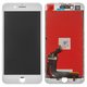 LCD compatible with iPhone 8 Plus, (white, with frame, AAA, Tianma, with camera and proximity sensor plastics)