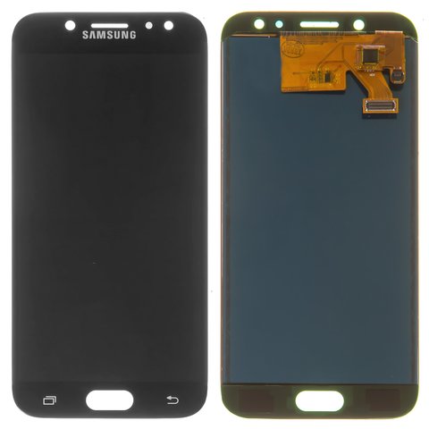 LCD compatible with Samsung J530 Galaxy J5 2017 , black, with light adjustable, without frame, Copy, TFT  