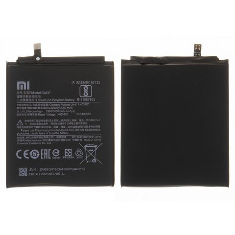 Batería BM3F puede usarse con Xiaomi Mi 8 Pro, Li Polymer, 3.85 V, 3000 mAh, Original PRC , M1807E8A