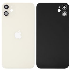 Panel trasero de carcasa puede usarse con iPhone 11, blanco, con vidrio de cámara, small hole
