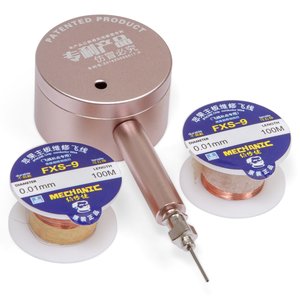 Alambre para restablecer pistas Mechanic FBX08s, de cobre, 0,01 mm, 200 m, con extractor
