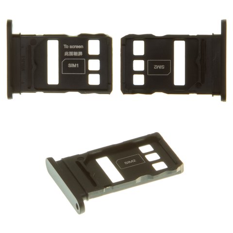 SIM Card Holder compatible with Huawei Honor 50, black 