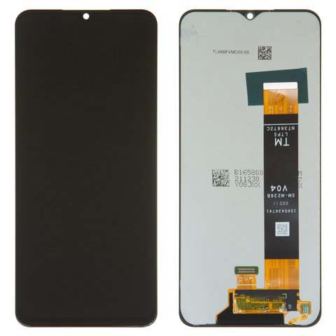 LCD compatible with Samsung A135 Galaxy A13, A137 Galaxy A13, A236B Galaxy A23 5G, M135 Galaxy M13, M236B Galaxy M23, M336B Galaxy M33, black, without frame, Original PRC , SM M236B V04 