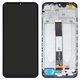 LCD compatible with Xiaomi Redmi 9A, Redmi 9AT, Redmi 9C, (black, with frame, Copy, In-Cell, M2006C3LG, M2006C3LI, M2006C3LC, M2006C3MG, M2006C3MT)