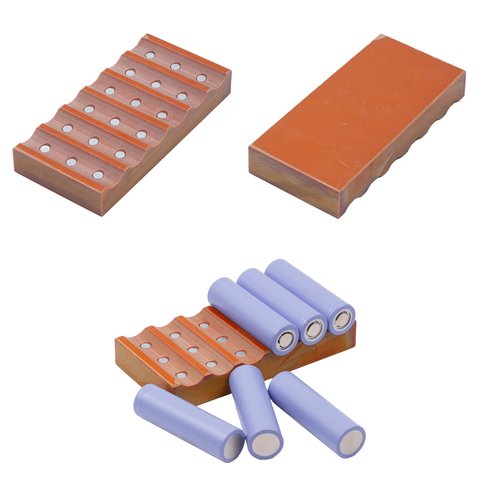Sujetador de baterías 21700 para soldadura por puntos, 1x6, magnético
