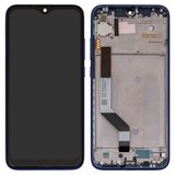Дисплей для Xiaomi Redmi Note 7, Redmi Note 7 Pro, синий, с широким ободком, с рамкой, Сopy, M1901F7G, M1901F7H, M1901F7I