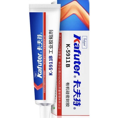 Sealant Glue Kafuter K 5911B, for car headlights, 100 g, black 