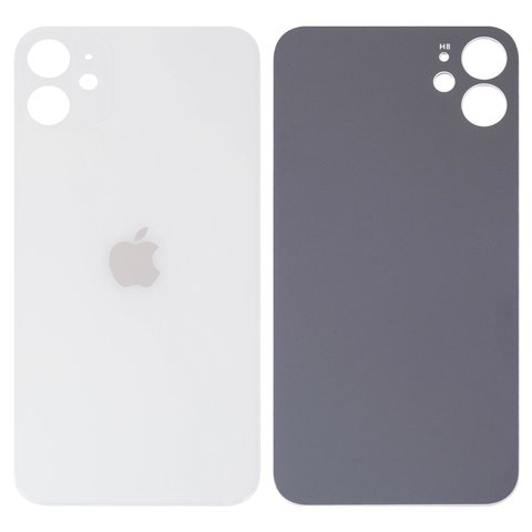 Housing Back Cover compatible with iPhone 11, white, no need to remove the camera glass, Original PRC , big hole 