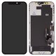 Дисплей для iPhone 12, iPhone 12 Pro, черный, с рамкой, (AMOLED), GX OEM soft