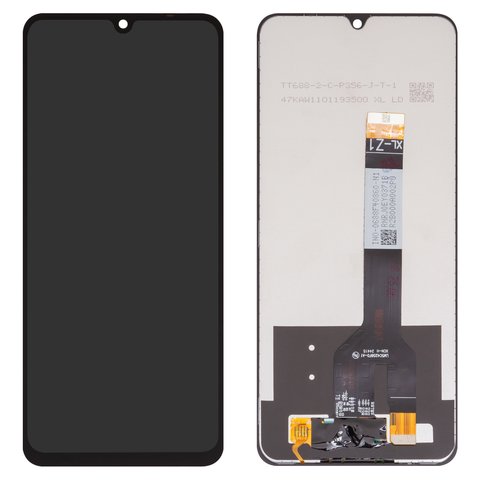 LCD compatible with Xiaomi Poco C71, Redmi A5 4G, black, without frame, High Copy, 167.92mm, 25028PC03G, 25028RN03A, 25028RN03I, global version 