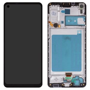 Pantalla LCD puede usarse con Samsung A217 Galaxy A21s, negro, con marco, Box 