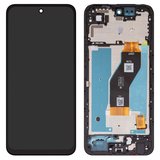 LCD compatible with Infinix Hot 60 (X6726), Smart 10 (X6725), (black, with frame, High Copy)