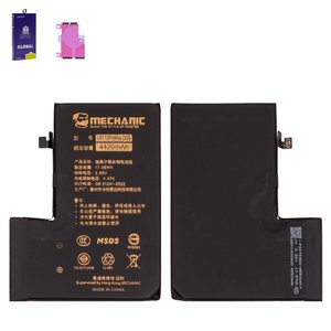 Battery Mechanic compatible with Apple iPhone 12 Pro Max, Li Polymer, 3.86 V, 4420 mAh, High Capacity, without error "Unknown Part", diagnosable battery 