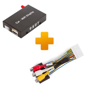 Smartphone iPhone Wi Fi Mirroring Adapter and Connection Cable Kit for Toyota, Citroen, Peugeot X Touch X Nav Monitors