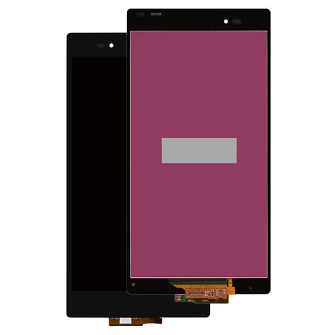 LCD compatible with Sony C6802 XL39h Xperia Z Ultra, C6806 Xperia Z Ultra, C6833 Xperia Z Ultra, black, without frame, Original PRC  