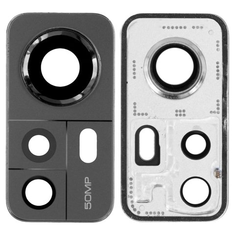 Camera Lens compatible with Xiaomi 12, 12X, black, with frames 