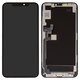 LCD compatible with iPhone 11 Pro Max, (black, with frame, HC, without IC, (OLED), GX OEM hard)