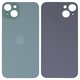 Housing Back Cover compatible with iPhone 15 Plus, (green, no need to remove the camera glass, HC, big hole)