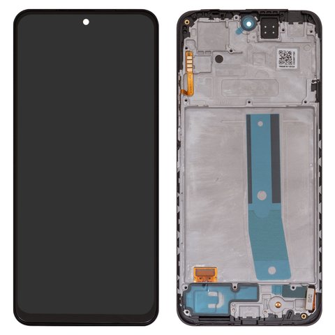 LCD compatible with Xiaomi Redmi Note 12S, black, with frame, Original PRC