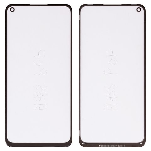 Housing Glass G+OCA PRO compatible with Xiaomi Redmi 10X 4G, Redmi Note 9, with OCA film, black 